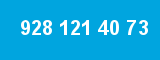 928 121 40 73